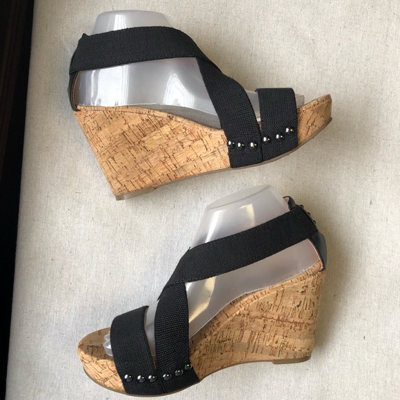 Lucky Brand Shoes - Lucky Brand Midge Cross Strap Platform Wedge